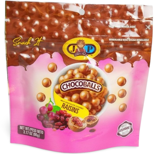 CHOCOBALLS Raisins, Milk Chocolate
